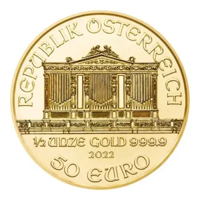 Austrian Gold Philharmonic, 1/2 oz – Backdated