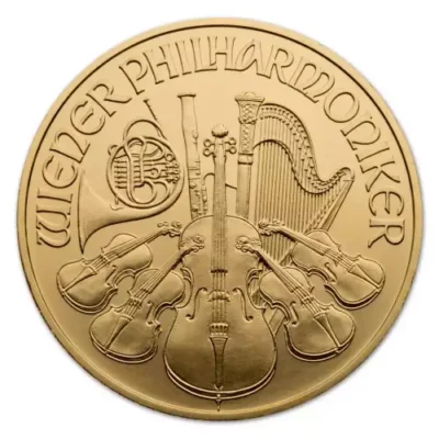 Austrian Gold Philharmonic, 1 oz – Backdated