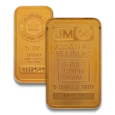 Misc Minted Gold Bar, 5 oz