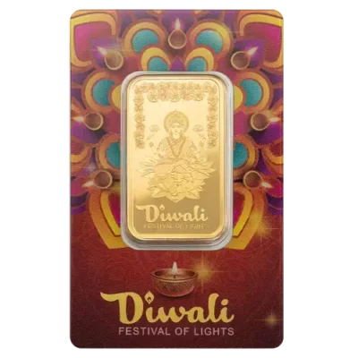 PAMP Gold Bar – Diwali Lakshmi & Rangoli Art, 1oz