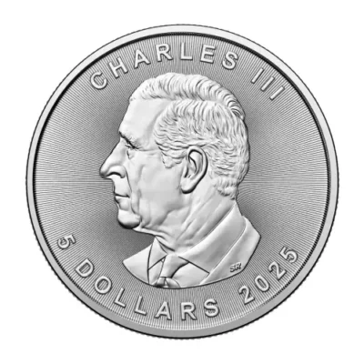 RCM 1oz Silver Canadian Maple Leaf – 2025