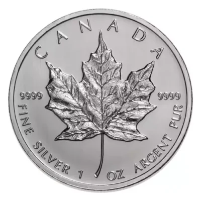 RCM 1oz Silver Canadian Maple Leaf – Backdated