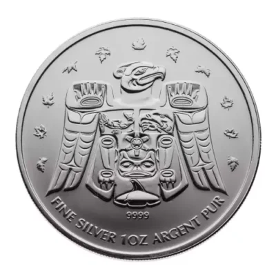 RCM 1oz Silver Thunderbird Maple Leaf – 2009