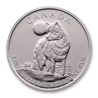 RCM 1oz Silver Wildlife Timberwolf – 2011