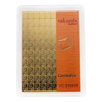 Valcambi Combi Gold Bar, 100g (1 gram x 100)